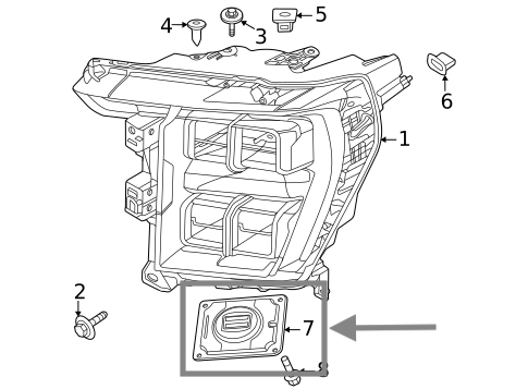 Módulos de control de faro – Ford F-150 (2021–2024)