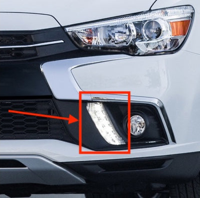 Daytime Running Light (Original). Mitsubishi ASX 2016-2019