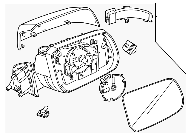 Retrovisor Eléctrico Original. Ford Ranger 2024-2026