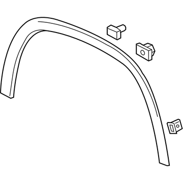 Moldura de Guardafango Delantero. Chevrolet Traverse 2018-2024