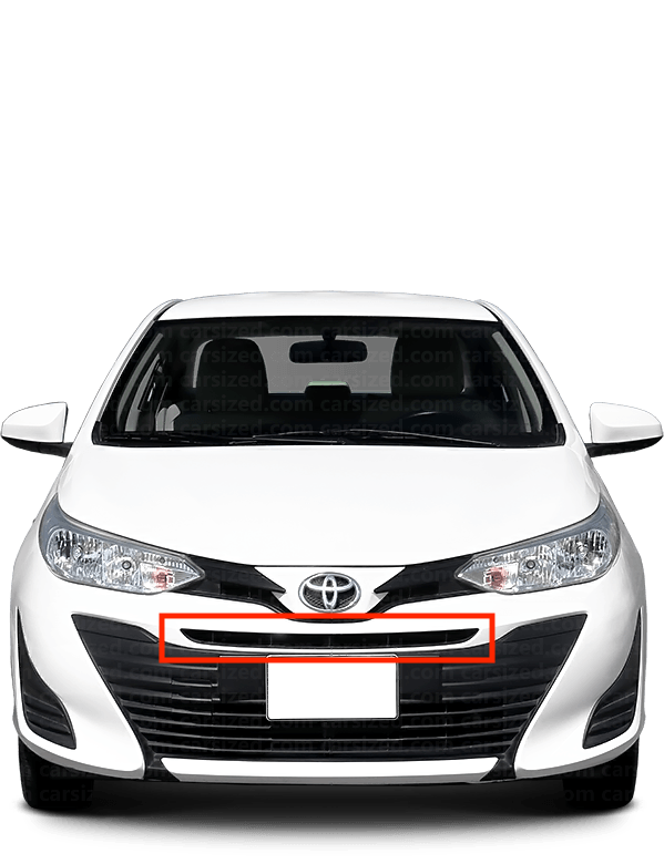 Parrilla Superior Defensa Delantera. Toyota Yaris Vios 2018-2022