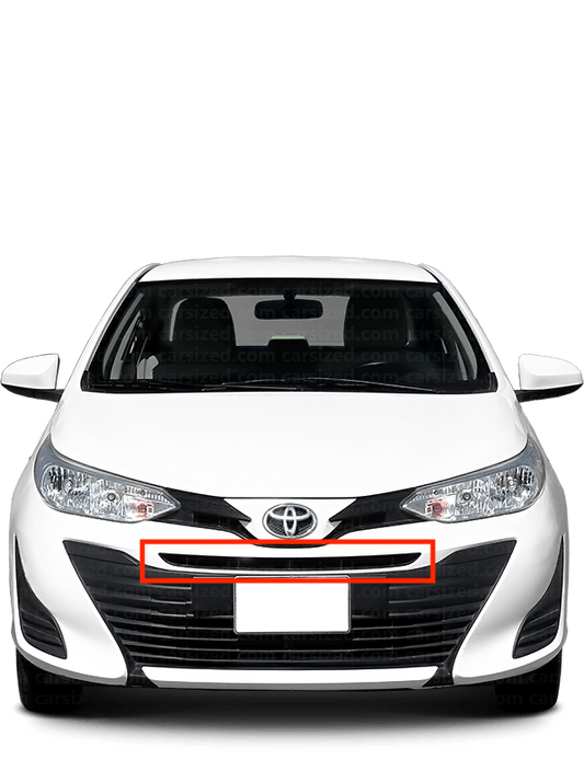 Parrilla Superior Defensa Delantera. Toyota Yaris Vios 2018-2022
