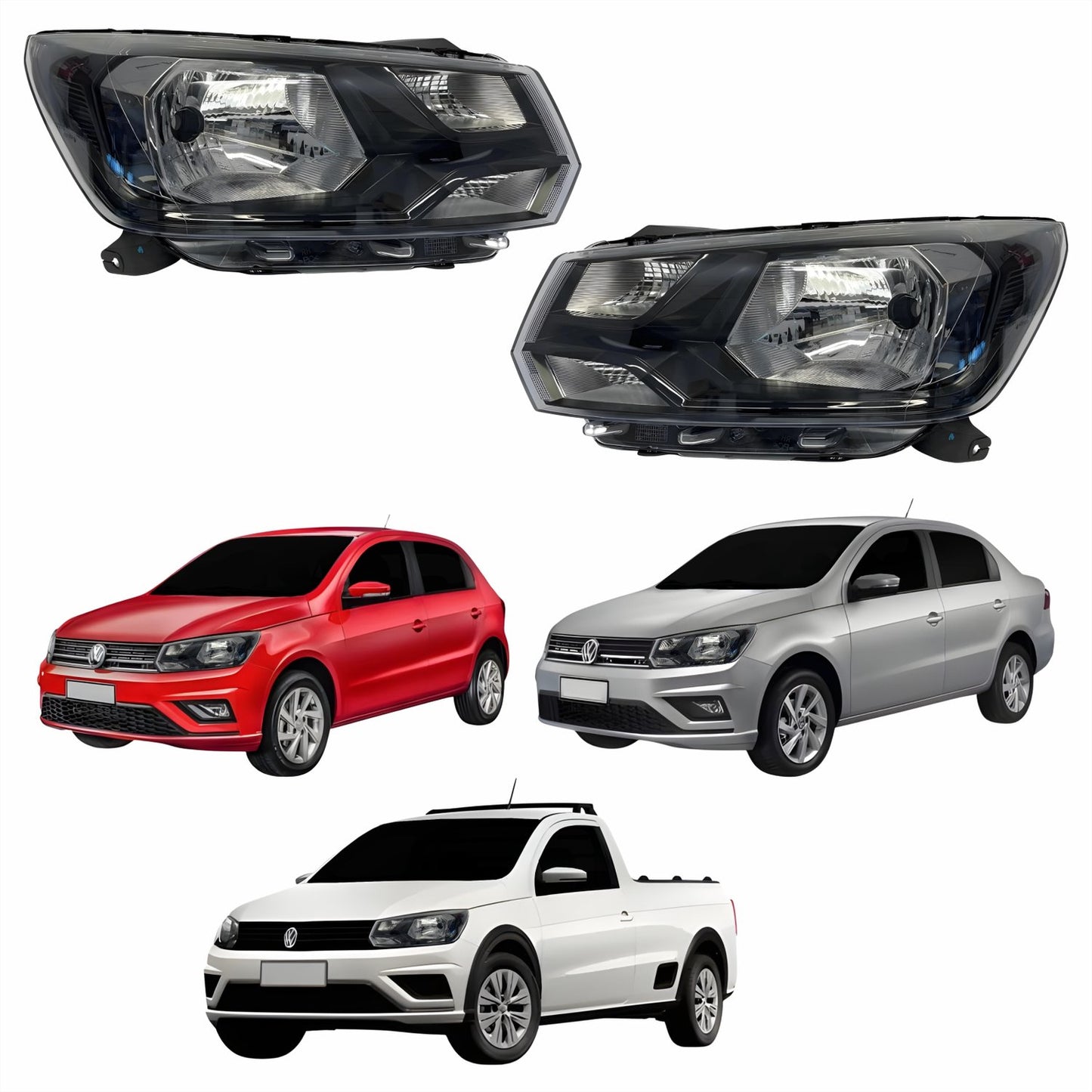 Faro Delantero. Volkswagen Gol Voyage Saveiro G8 2019-2023
