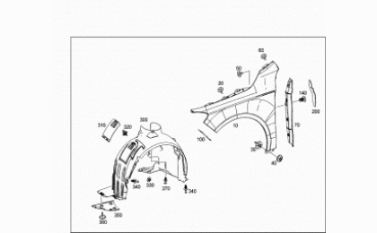 Cubierta Guardapolvo Rueda Delantera. Mercedes Benz CLA 2013-2019