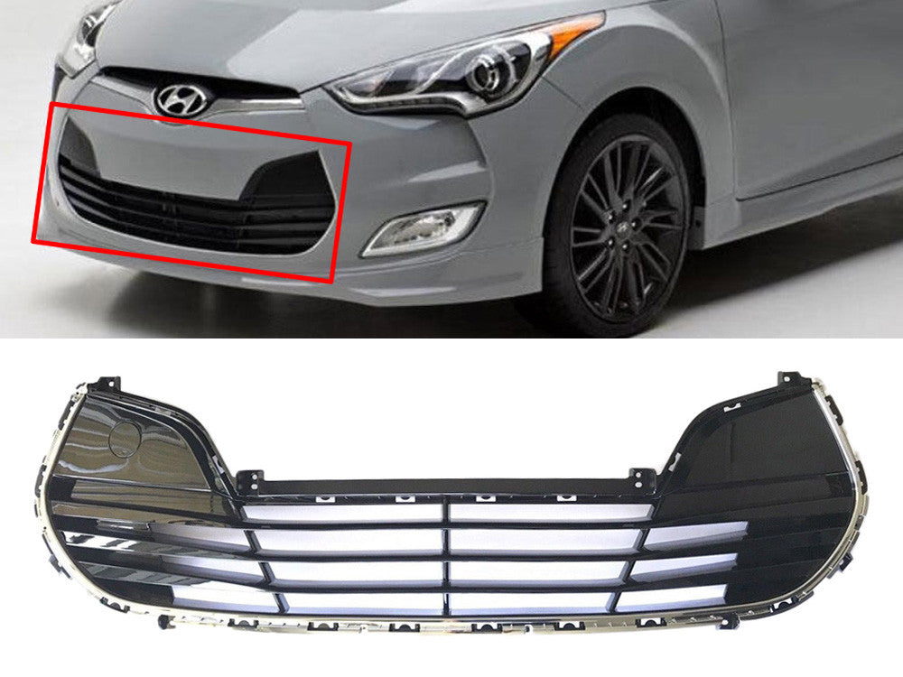 Parrilla Inferior Defensa Delantera Original. Hyundai Veloster 2012-2017