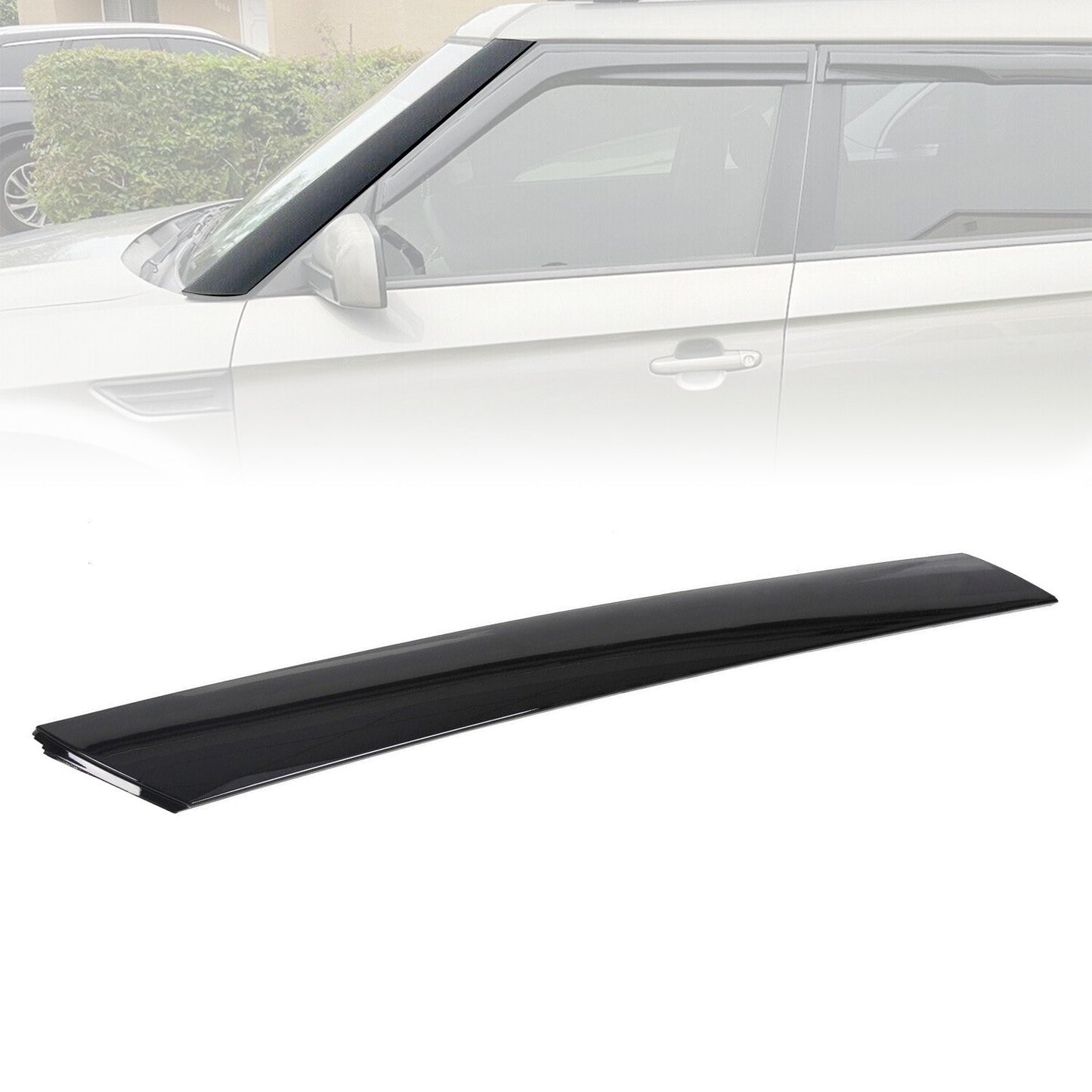 Front windshield side moldings. Kia Soul 2010-2013