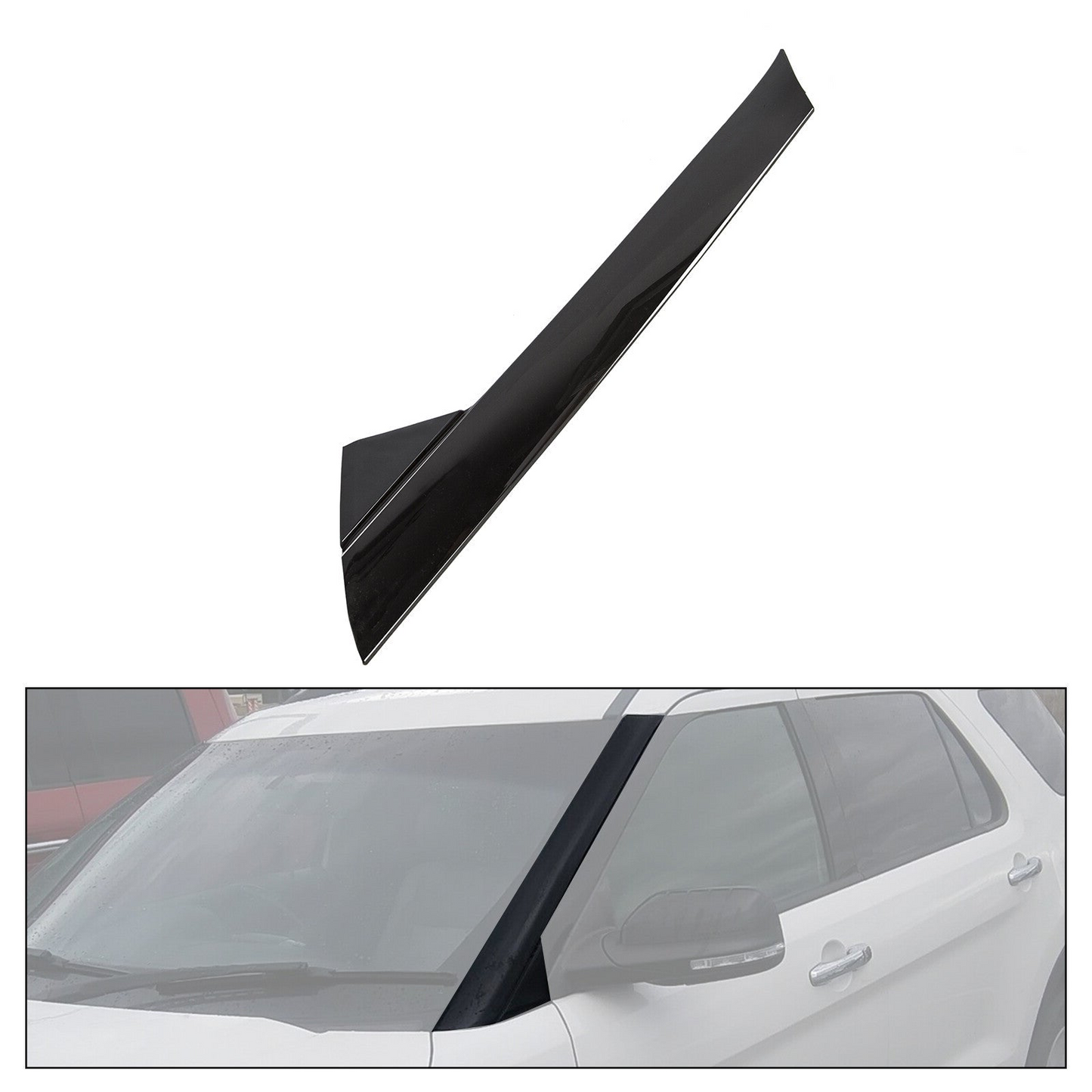 Moldura lateral de Parabrisas Delantero. Ford Explorer 2011-2019