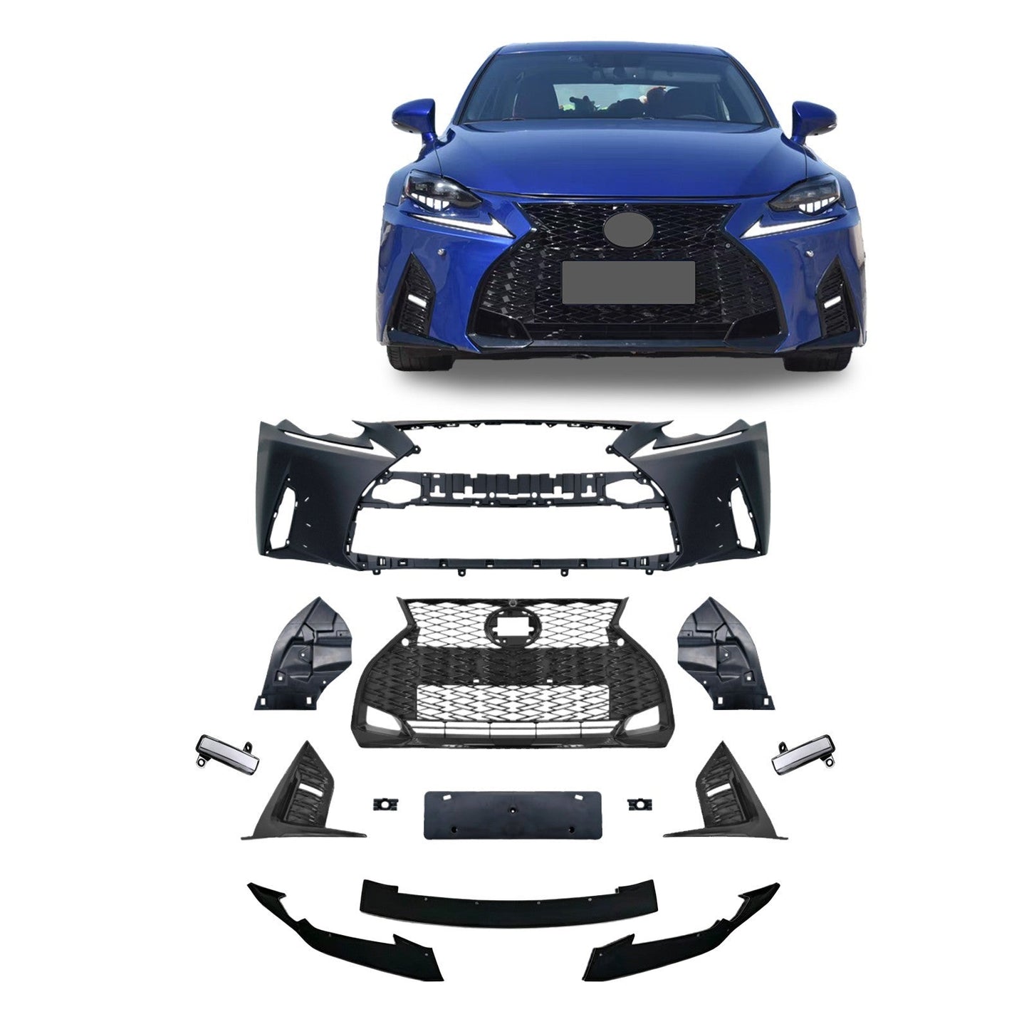 Defensa Delantera F-Sport Actualización 2021+. Lexus IS 2014-2016