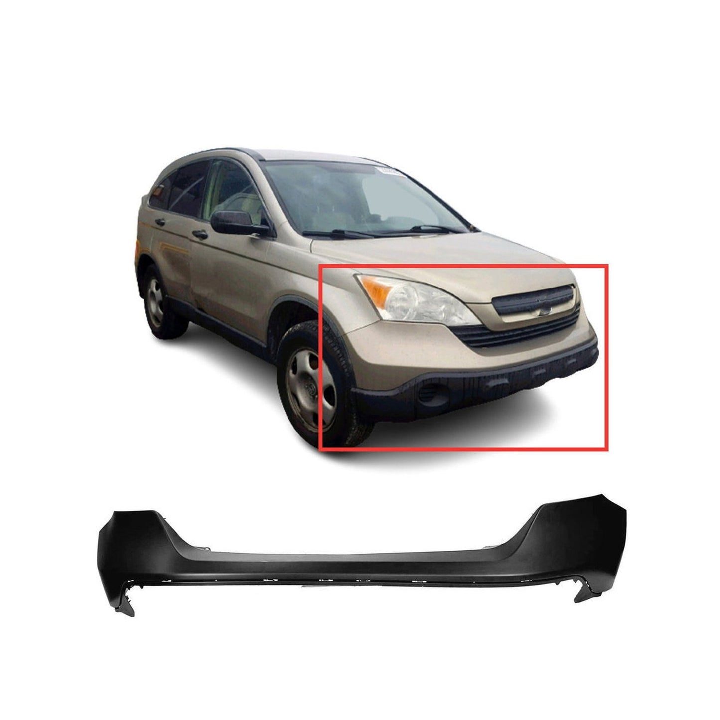 Front Bumper. Honda CR-V 2007-2009