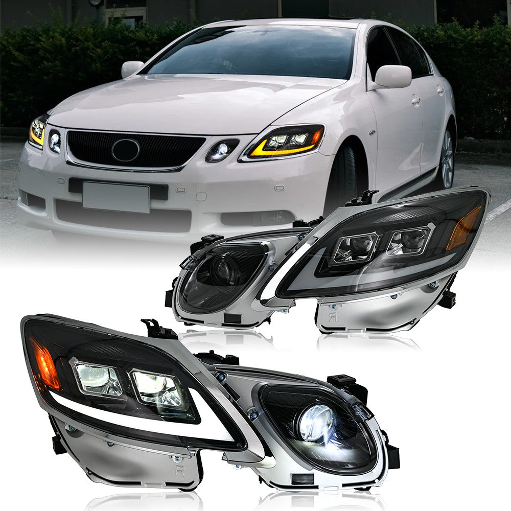 LED DRL Headlights. Lexus GS 2006-2011