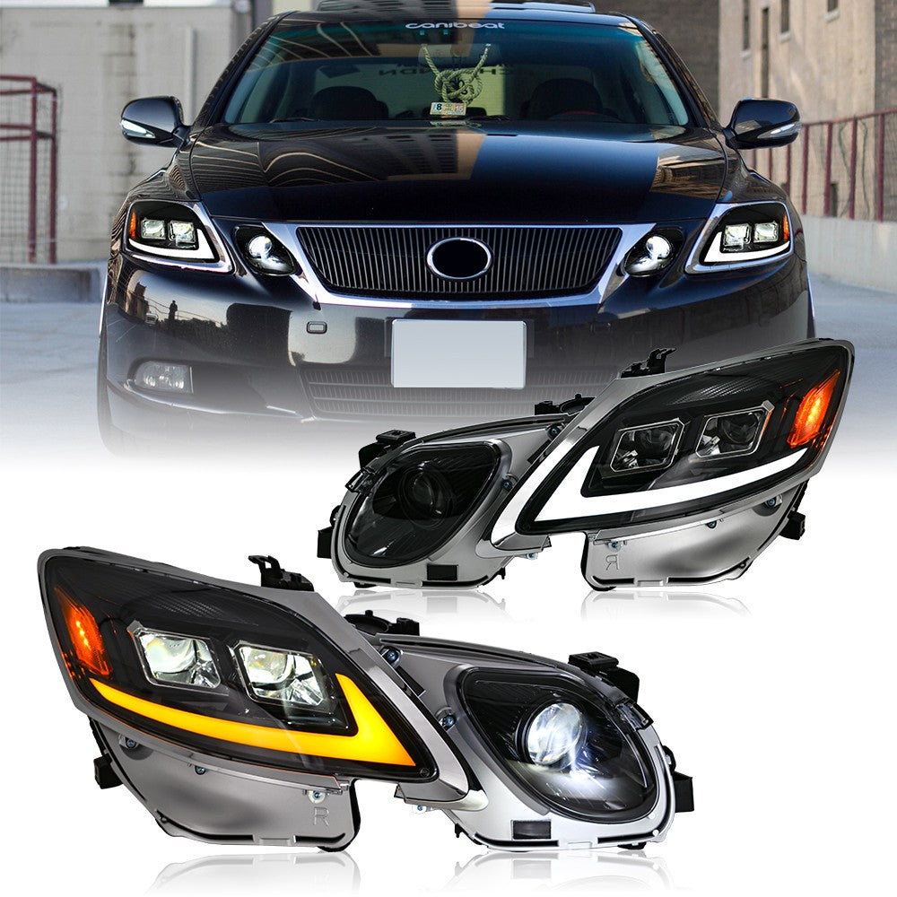 LED DRL Headlights. Lexus GS 2006-2011