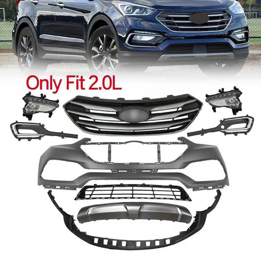 Front Bumper. Hyundai Santa Fe Sport 2017-2018 (2.0L Only)