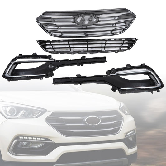 Front Grilles. Hyundai Santa Fe Sport 2017-2018 (2.0L Only)