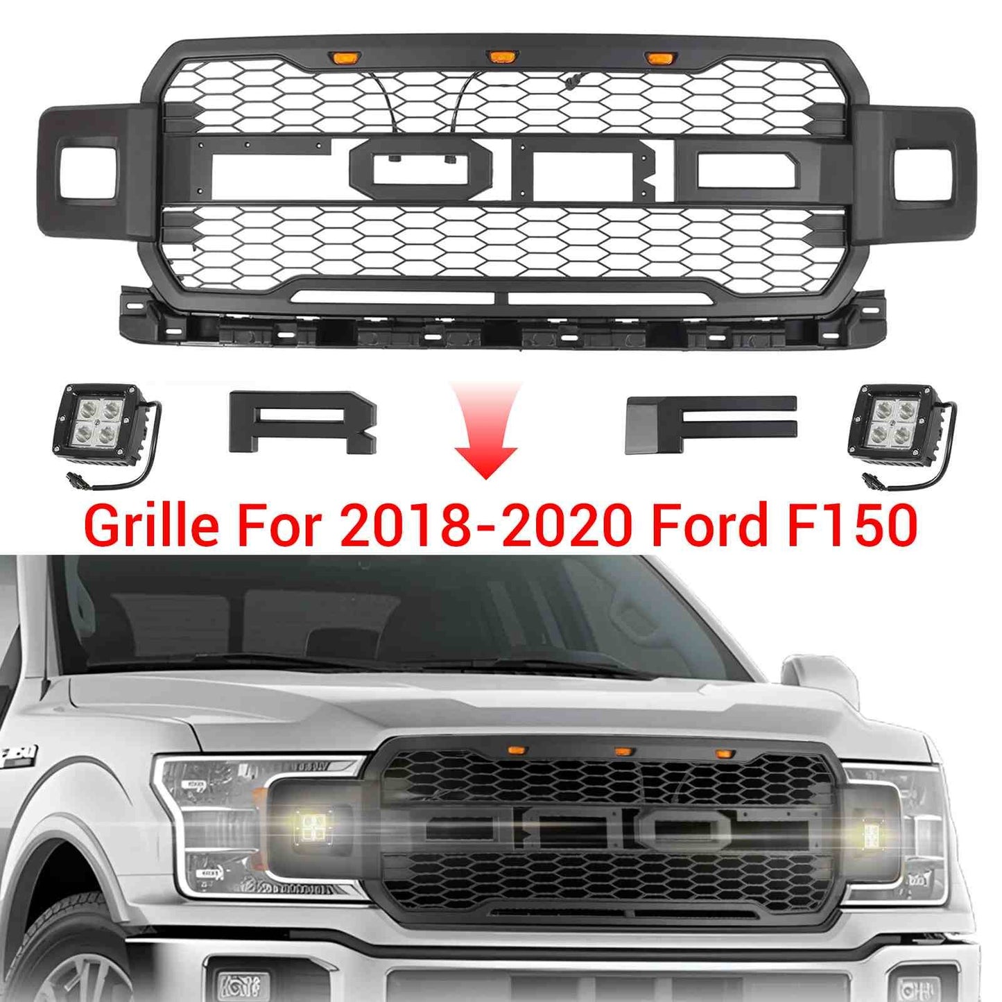Raptor Style Front Grille. Ford F-150 2018-2020