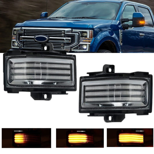 Faros Direccionales con DRL Secuencial. Ford F-150 F-250 F-350 F-450 2017-2023