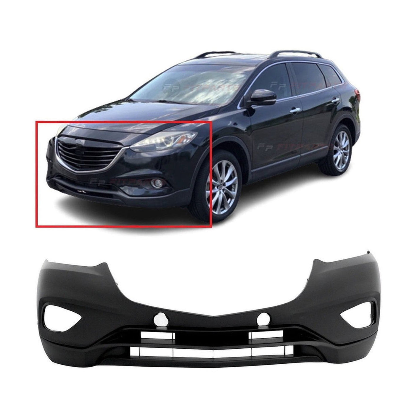 Defensa Delantera. Mazda CX-9 2013-2015 GS GT Grand Touring