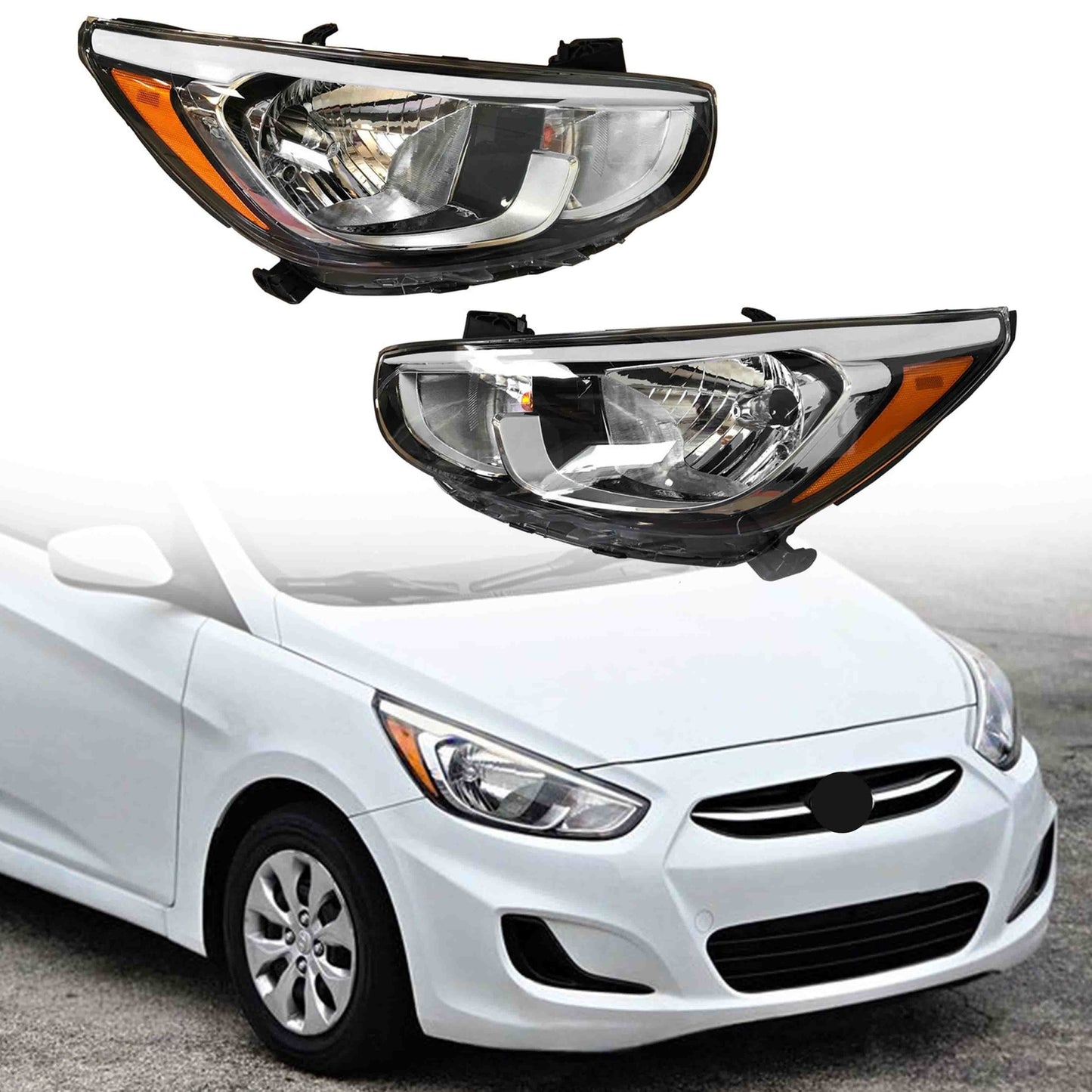 Faros Delanteros. Hyundai Accent 2015-2017