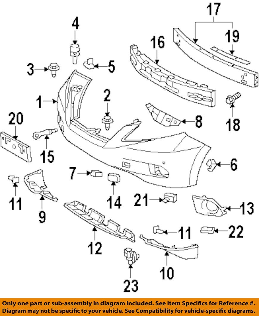 Front Bumper. Lexus RX350 2010-2012