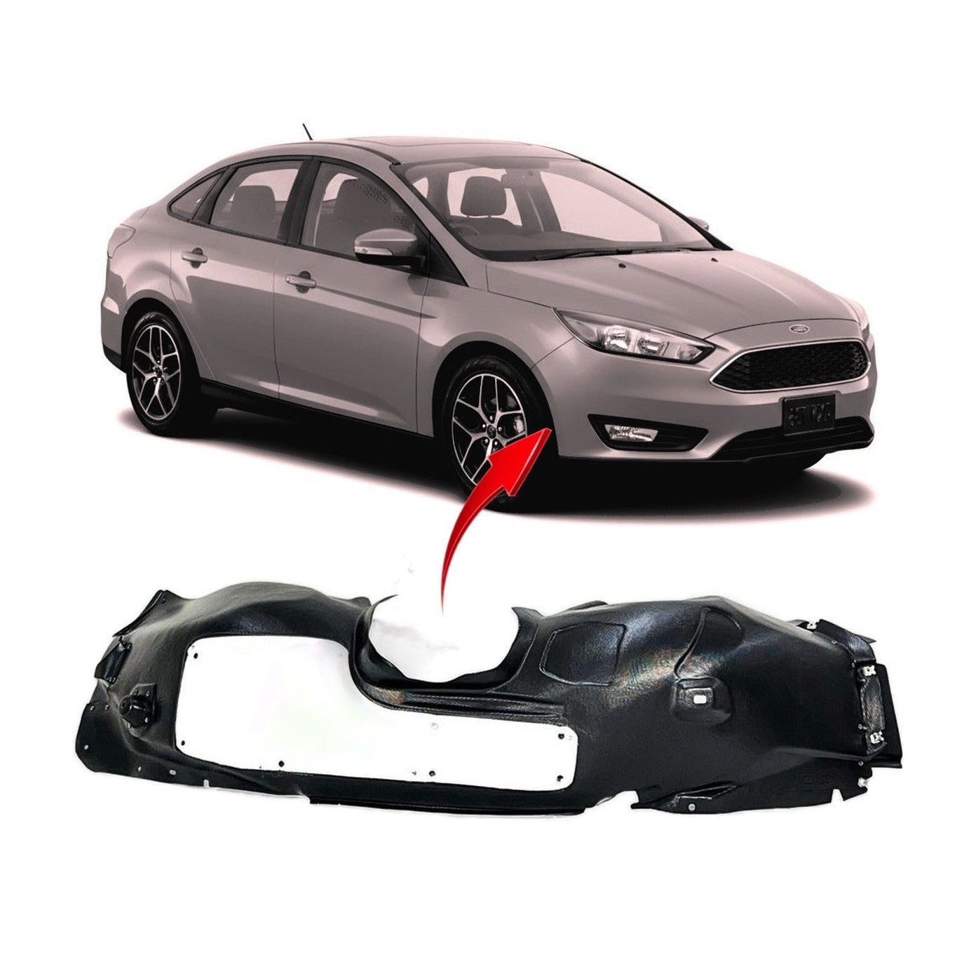 Cubierta Guardapolvo Rueda Delantera. Ford Focus 2012-2018