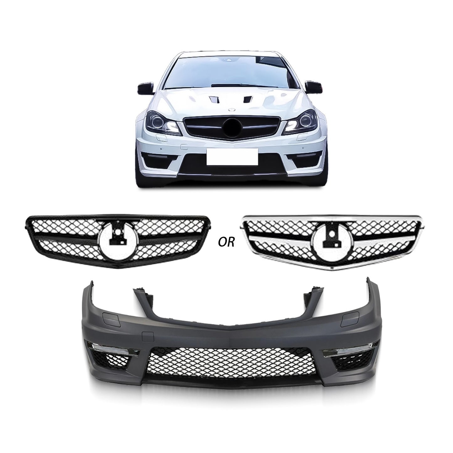 Defensa Delantera. Mercedes Benz Clase C W204 2012-2015