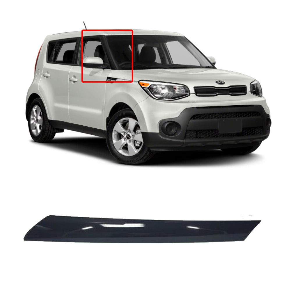 Moldura Lateral de Parabrisas Delantero. Kia Soul 2014-2019