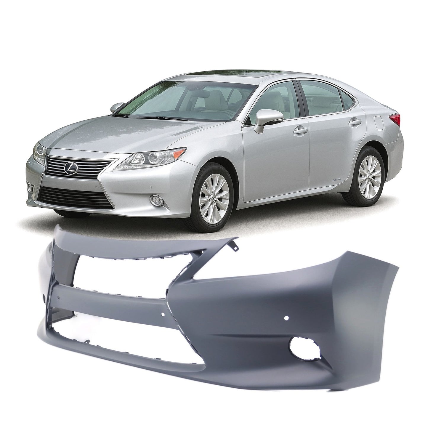 Defensa Delantera C/Agujeros Parking. Lexus ES350 ES300h 2013-2015