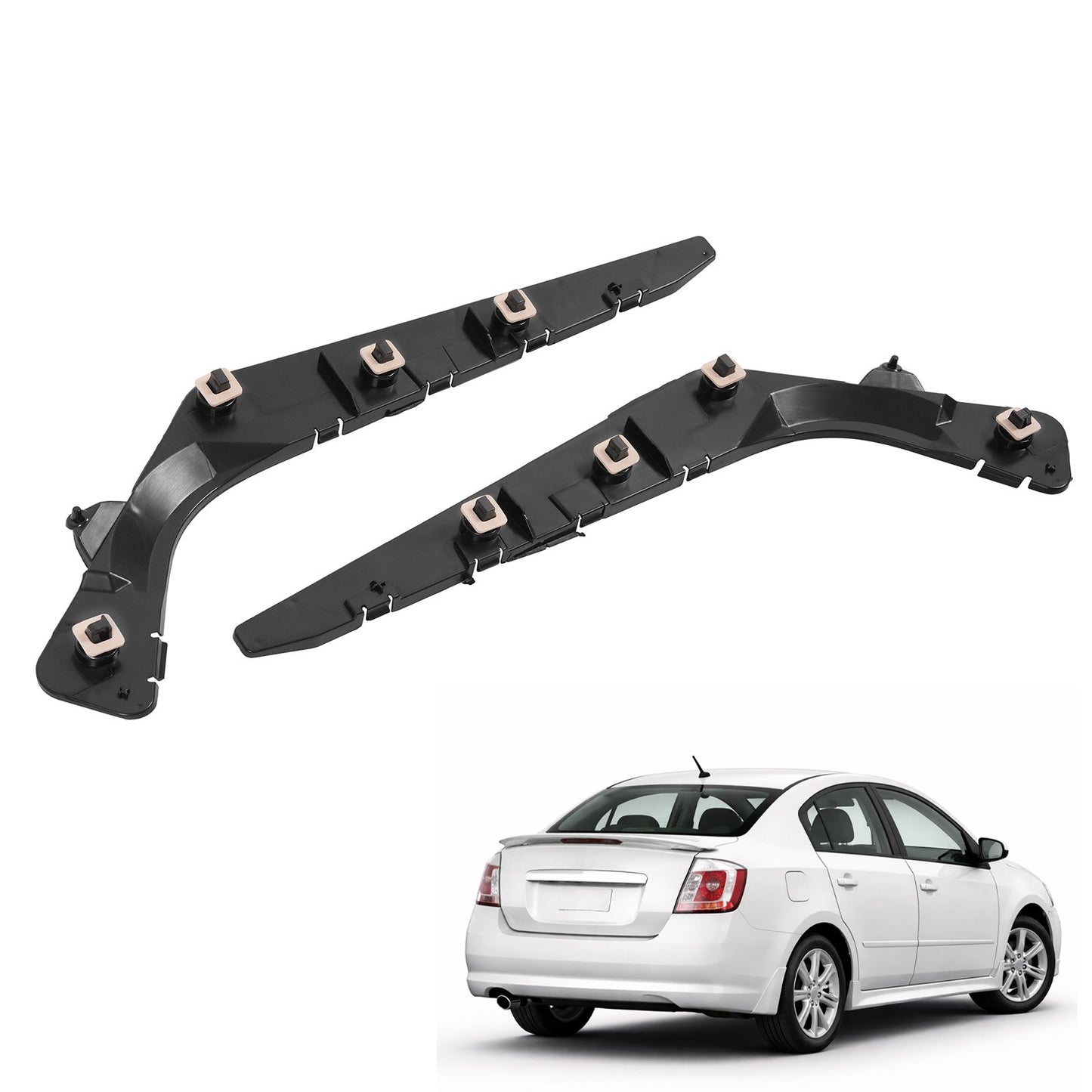Brackets Defensa Trasera. Nissan Sentra B16 2007-2012
