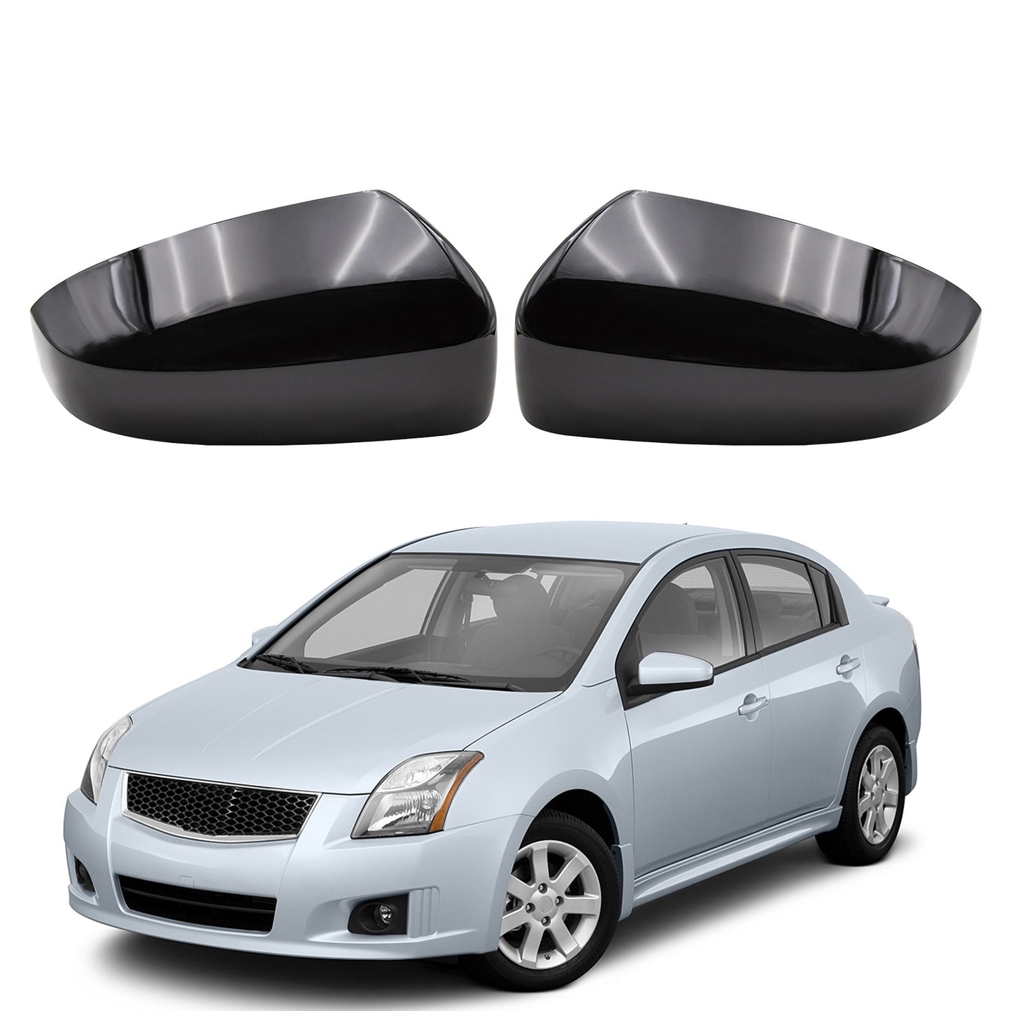 Cubiertas de Retrovisores Externos. Nissan Sentra B16 2007-2012