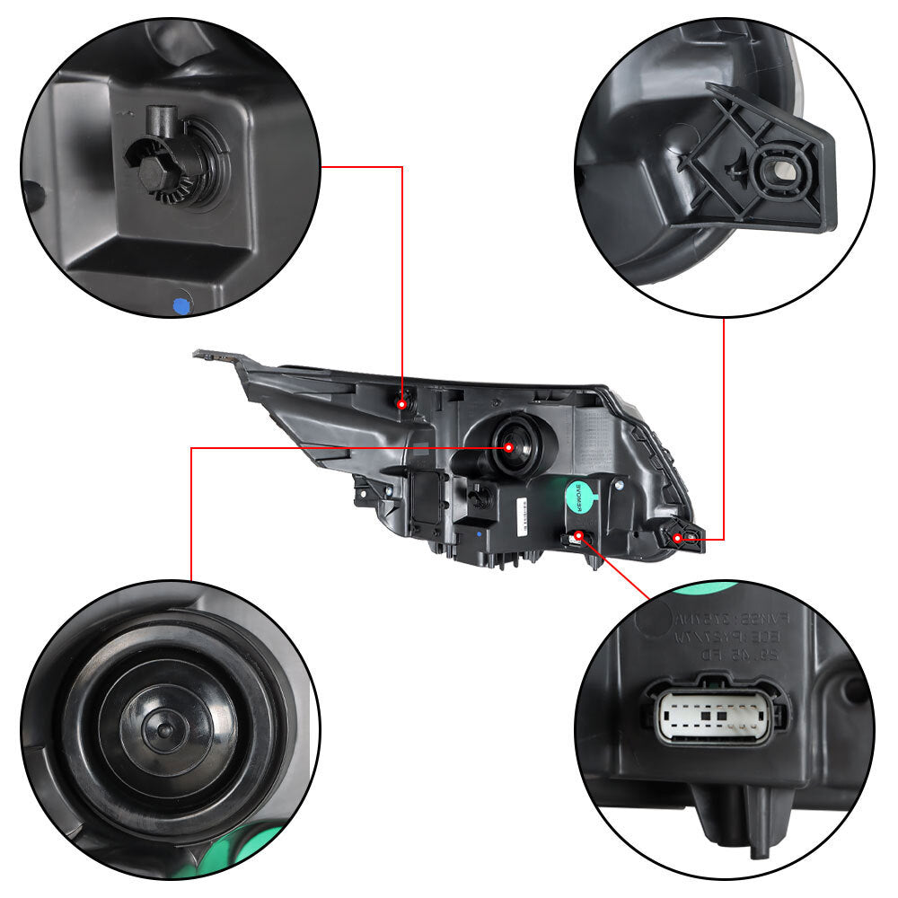 Faro Delantero (Carcasa Cromada). Ford Explorer 2016-2019