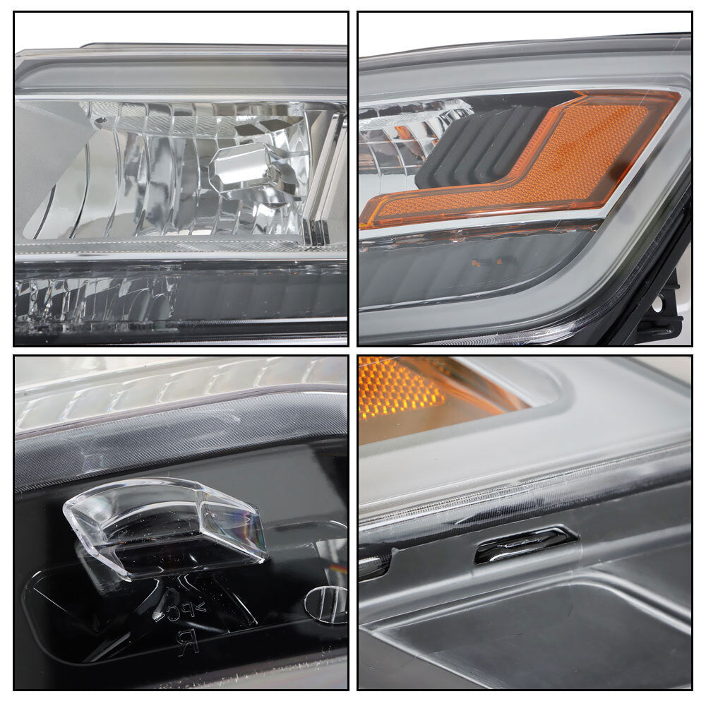 Faro Delantero (Carcasa Cromada). Ford Explorer 2016-2019