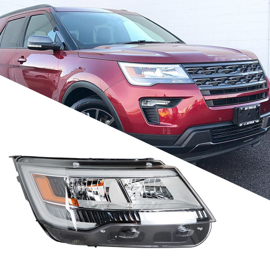 Faro Delantero (Carcasa Cromada). Ford Explorer 2016-2019
