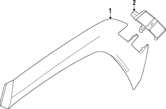 Moldura Guardafango Trasero Original. Hyundai Tucson 2025-2026