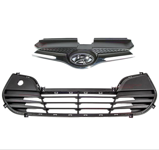 Parrillas Defensa Delantera (Originales). Hyundai Veloster 2012-2017 S/Turbo