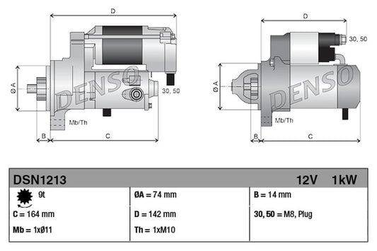 Motor de Arranque. Toyota RAV4 2008-2018 (Motor 3ZR-FAE)