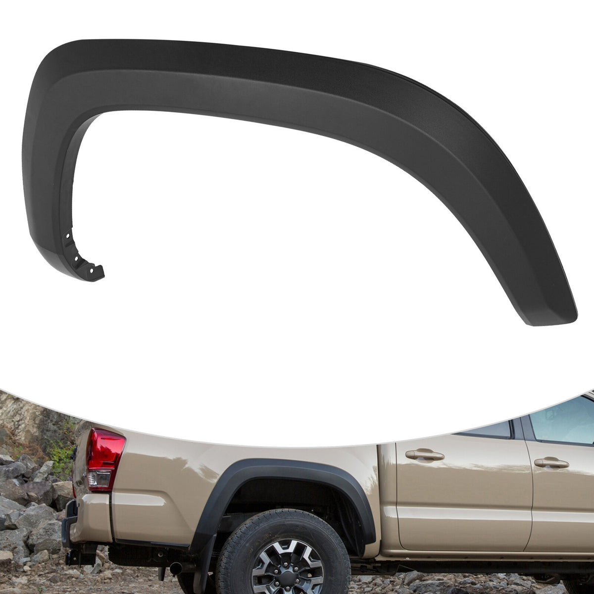 Moldura Guardafango Trasero Versión TRD Off Road. Toyota Tacoma 2016-2023