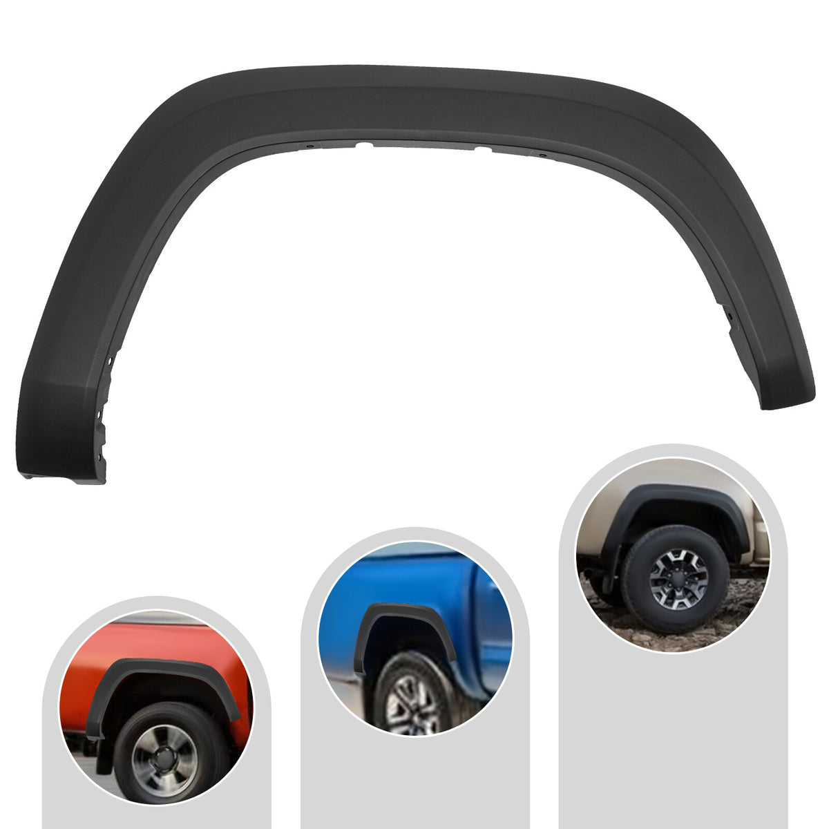 Moldura Guardafango Trasero Versión TRD Off Road. Toyota Tacoma 2016-2023