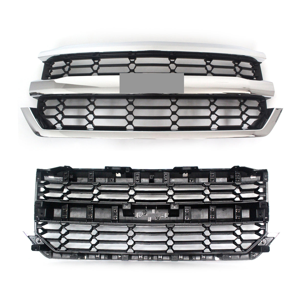 Parrilla Frontal Cromada. Chevrolet Silverado 1500 2016-2019
