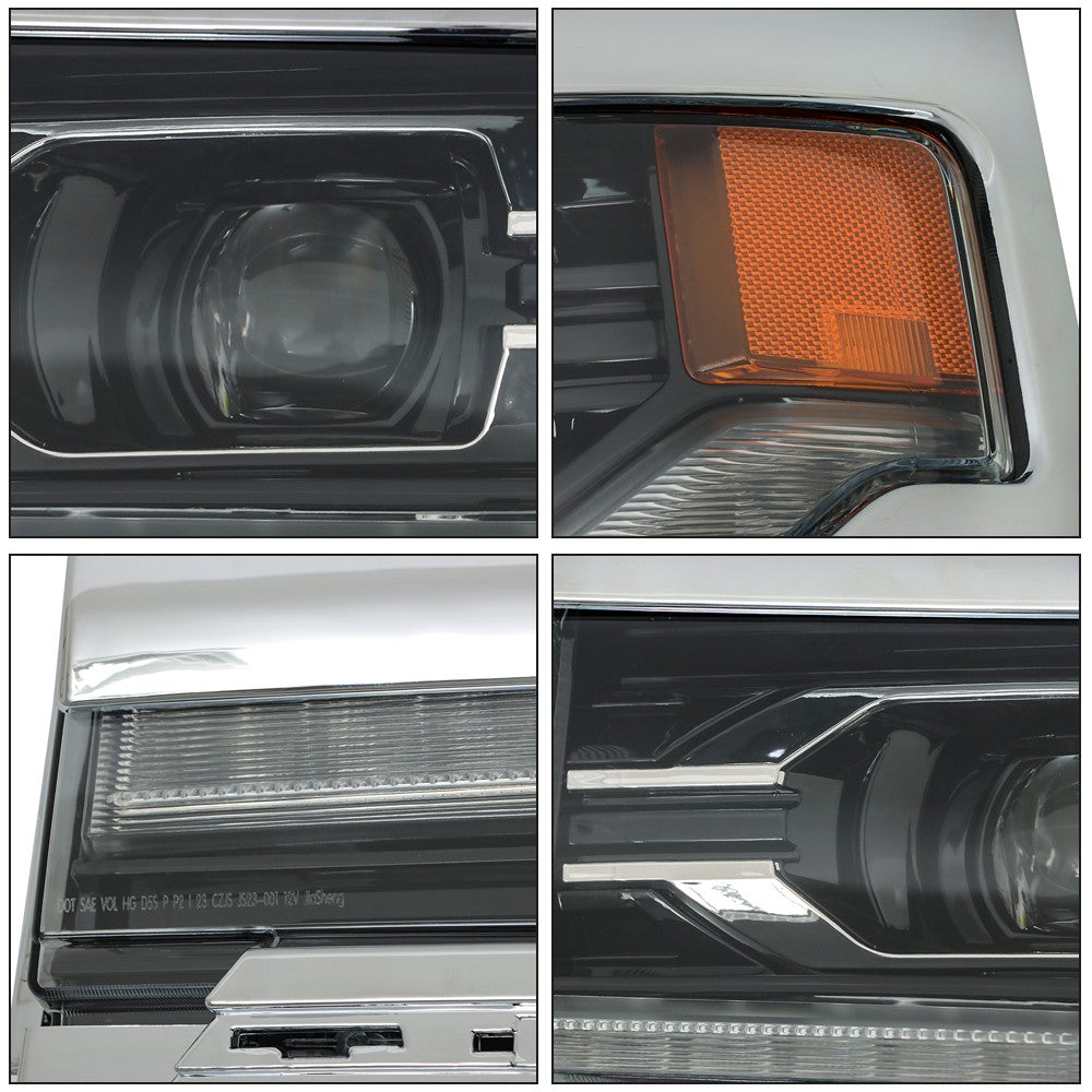 Faros Delanteros (Bisel Cromado). Chevrolet Silverado 1500 2016-2019