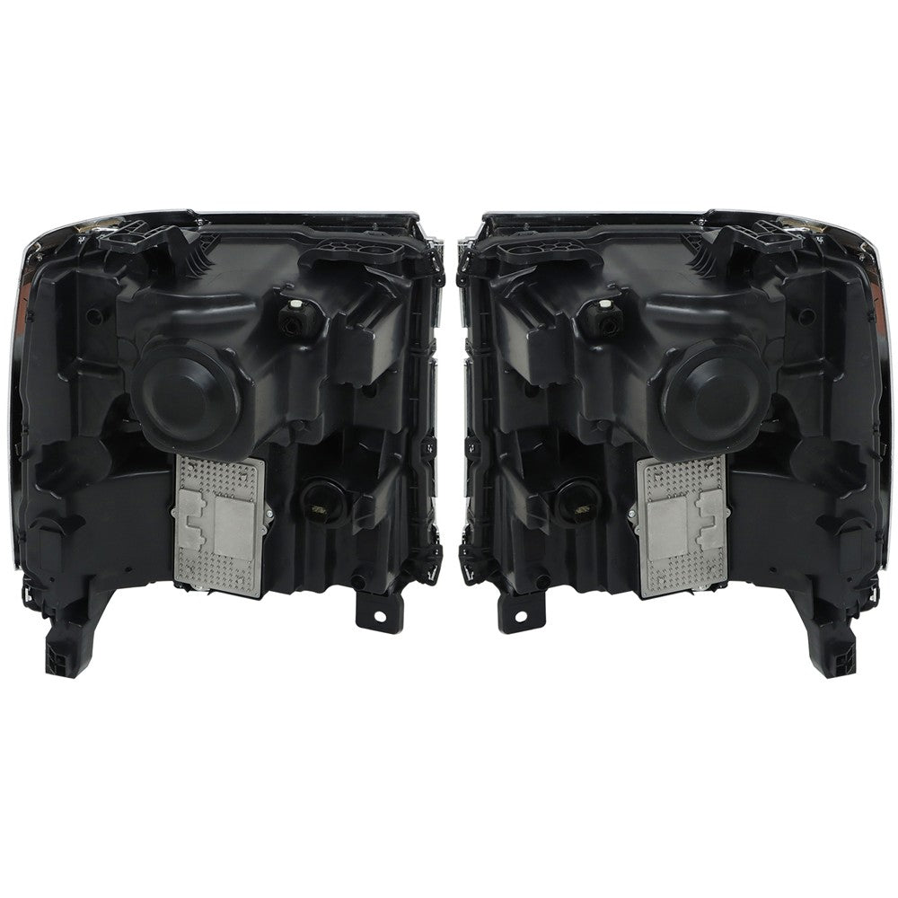 Faros Delanteros (Bisel Cromado). Chevrolet Silverado 1500 2016-2019