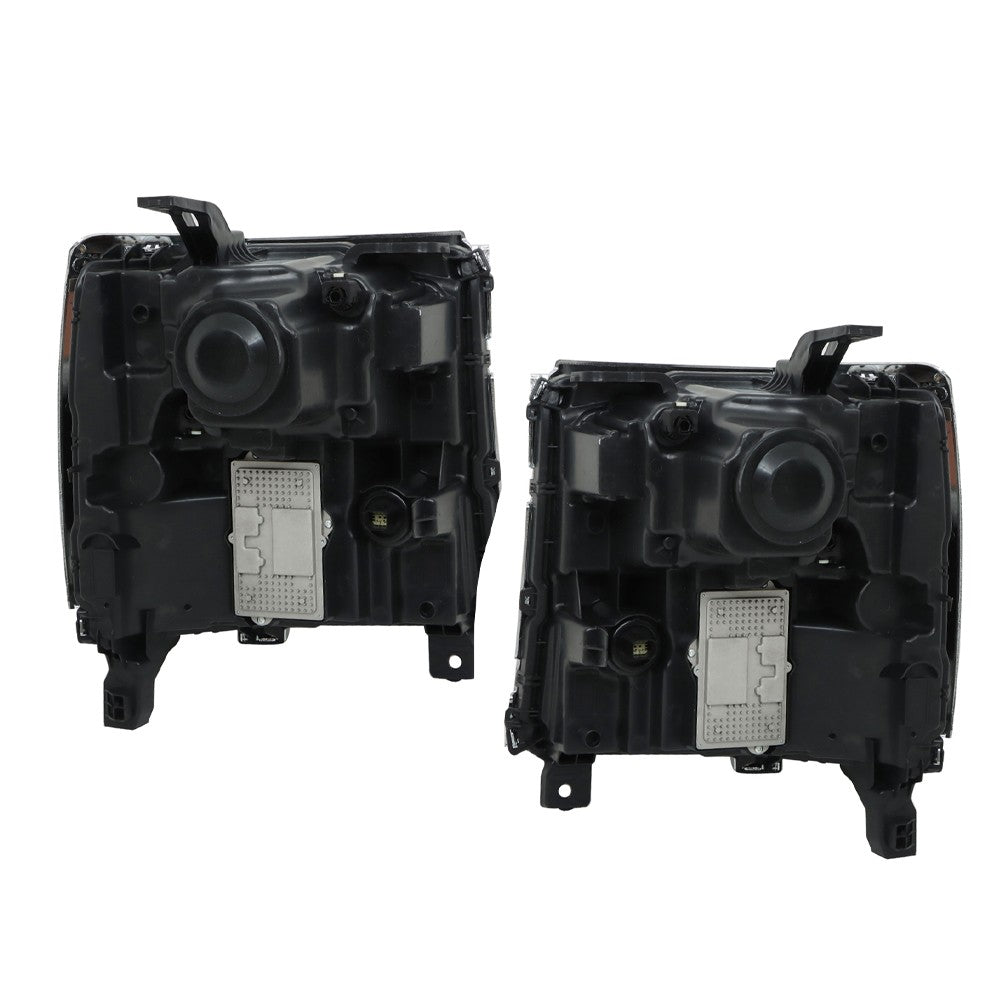 Faros Delanteros (Bisel Cromado). Chevrolet Silverado 1500 2016-2019