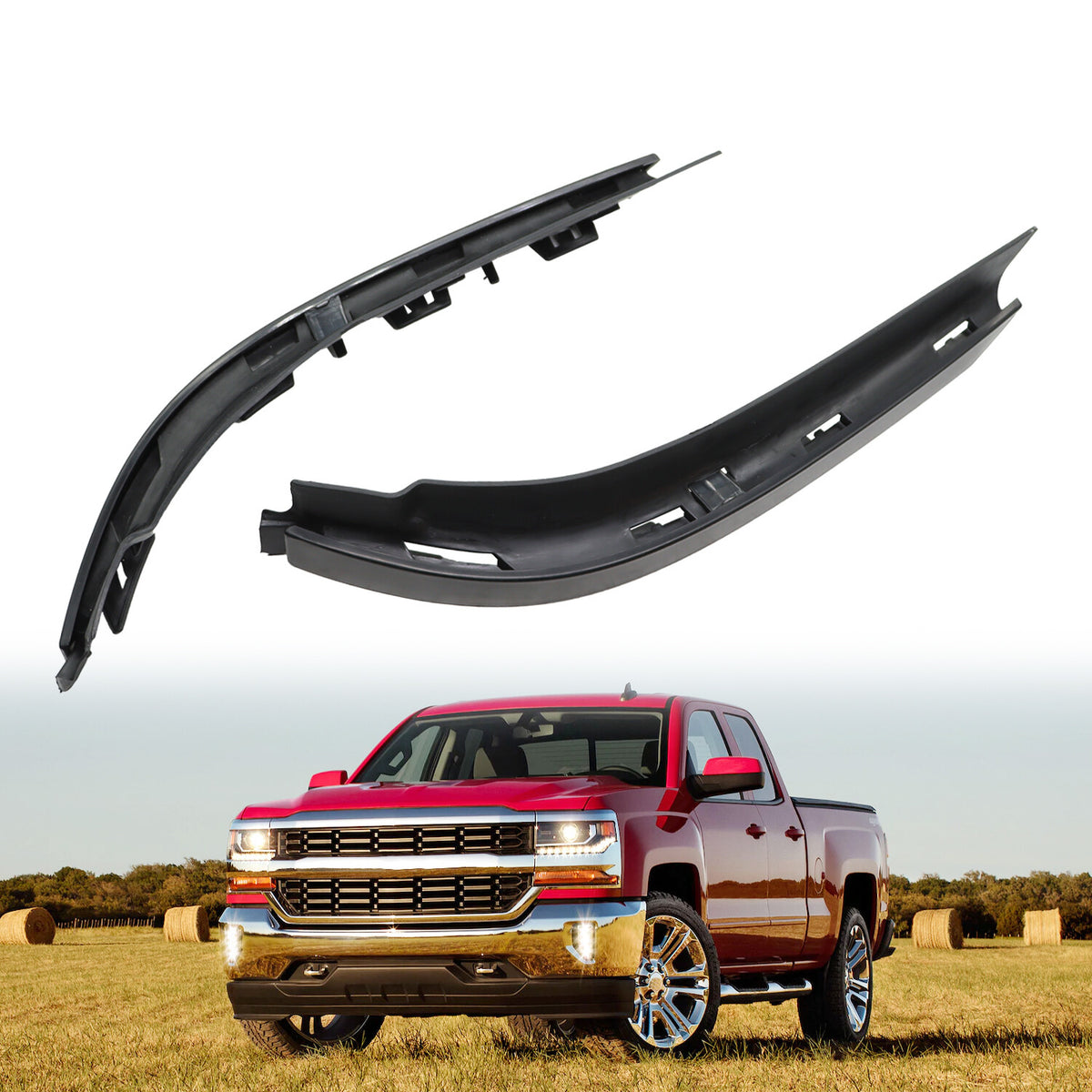 Biseles Inferiores de Faros Delanteros. Chevrolet Silverado 1500 2016-2019