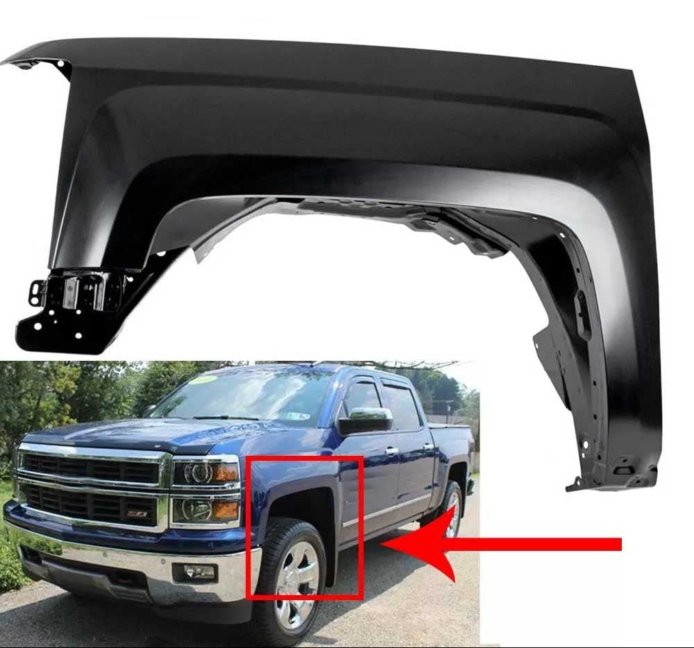 Guardafango Delantero. Chevrolet Silverado 1500 2014-2019