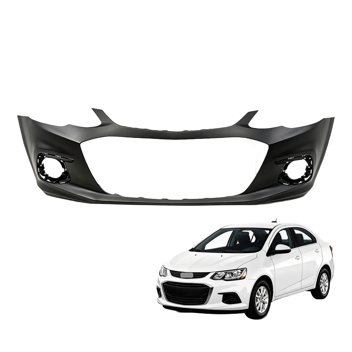 Defensa Delantera Sin Paquete RS. Chevrolet Sonic 2017-2020