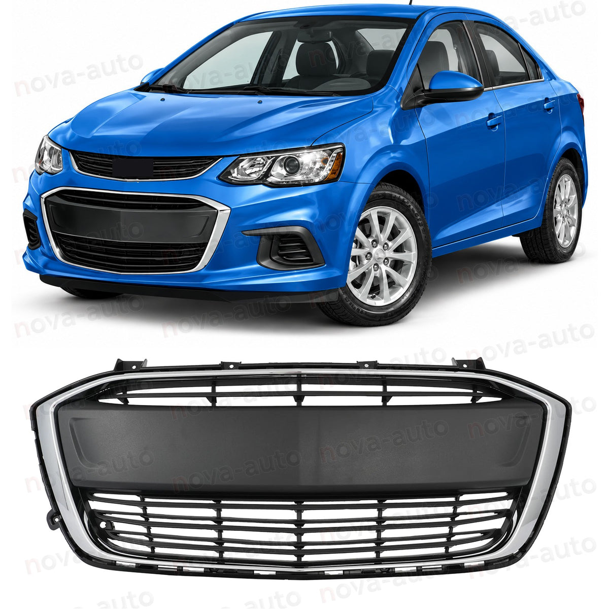 Parrilla Frontal. Chevrolet Sonic 2017-2020
