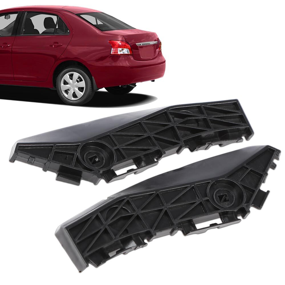 Brackets (Soportes) Defensa Trasera. Toyota Yaris Sedán 2007-2012