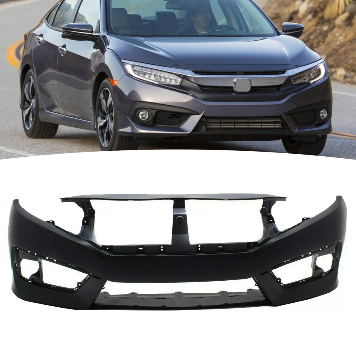 Defensa Delantera Sedán-Coupe. Honda Civic 2016-2018