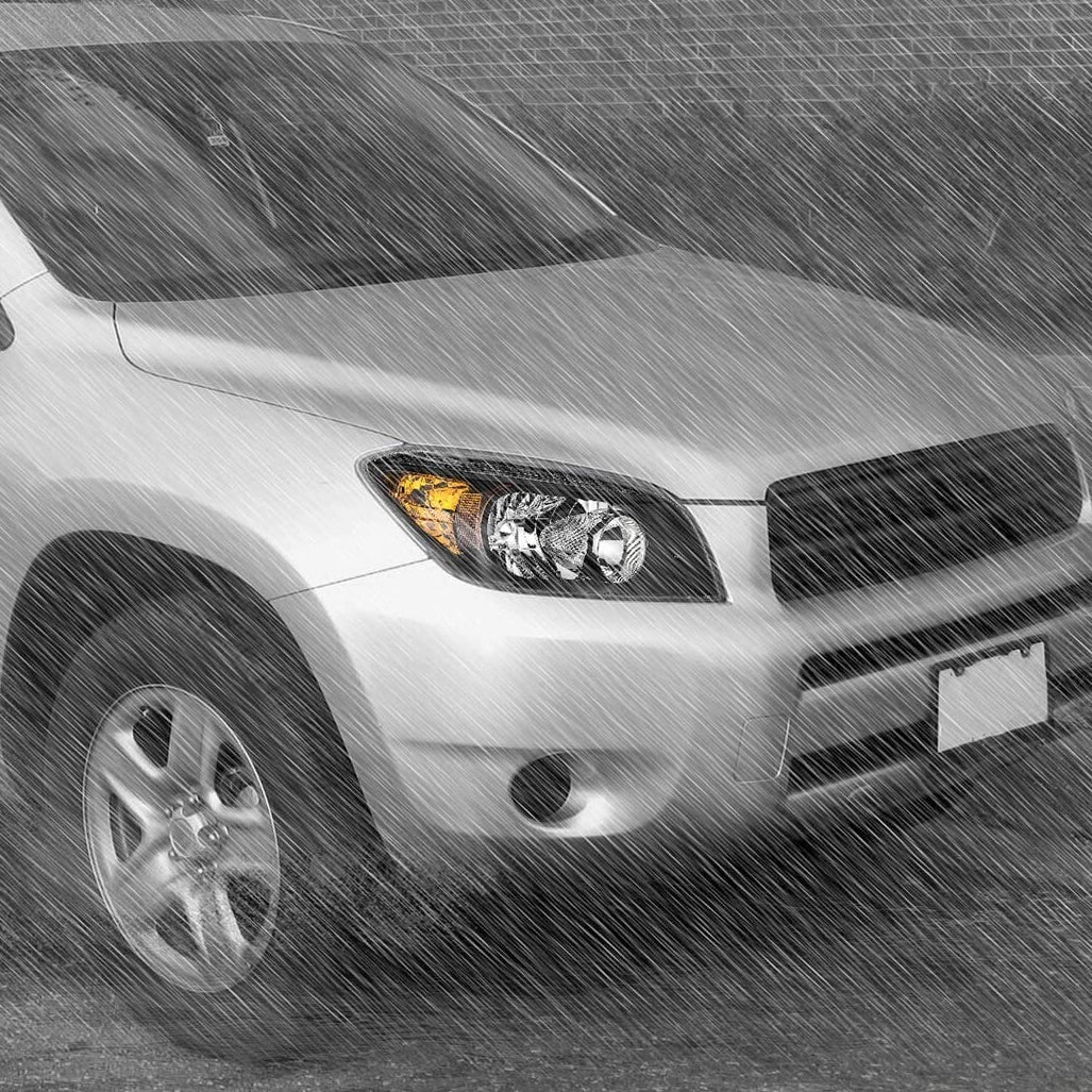 Faros Delanteros Black Case. Toyota RAV4 2006-2008