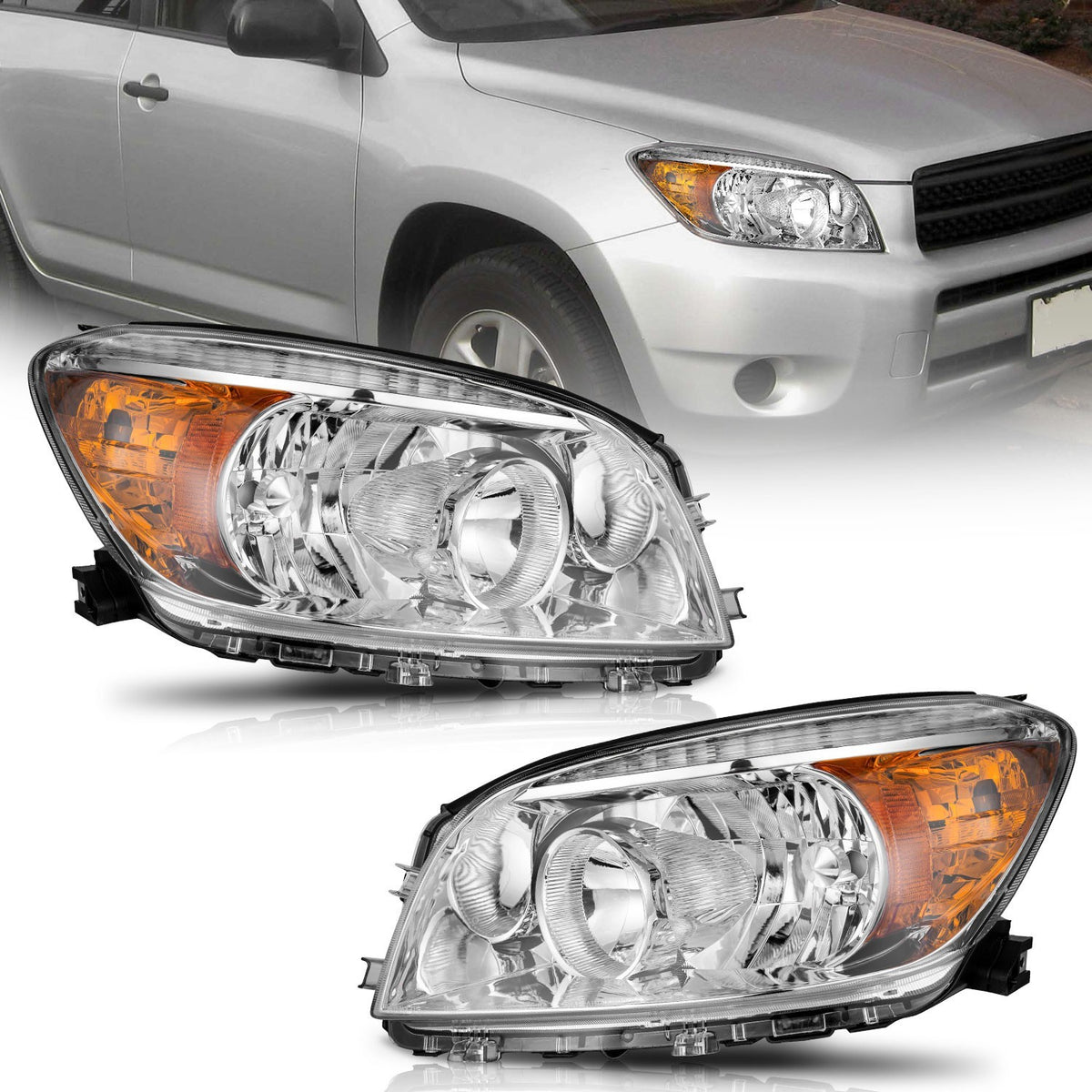 Faros Delanteros Direccional Ambar. Toyota RAV4 2006-2008