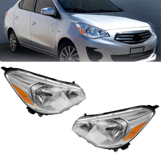 Faros Delanteros C/Reflector Ambar. Mitsubishi Mirage G4 2017-2020 (sedán)