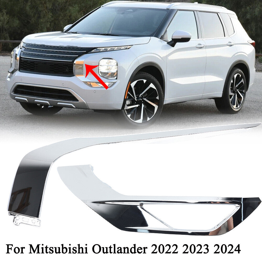 Molduras Cromadas Defensa Delantera. Mitsubishi Outlander 2022-2025